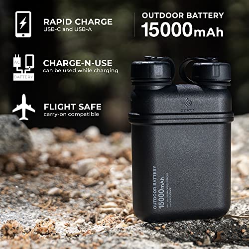 ELECOM NESTOUT 15000mAh Outdoor Battery Power Bank for Camping
| 32W USB-C Fast Charging PD Portable Charger with 1000