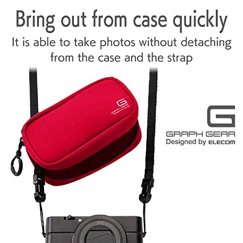 Eleco Em Digital Camera Case Neoprene Red M Size