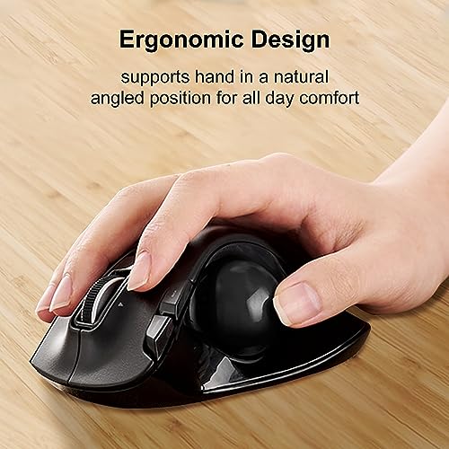  ELECOM EX-G Trackball Mouse - |4GHz USB Wireless, Ergonomic Design for Computer Mice on Laptop PC, Windows & Mac
| ELEC