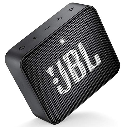 JBL GO2 Waterproof Ultra-Portable Bluetooth Speaker for Outdoor Adventures - Bass Boost and PartyBoost Function - Black